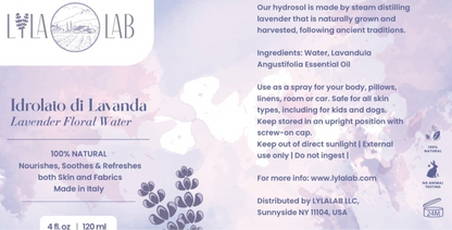 Lavender Hydrosol - Floral Water